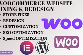 fix woocommerce, woocommerce redesign and customization woocommerce seo
