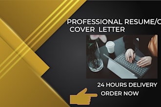 provide ats based resume and cover letter in 24 hours