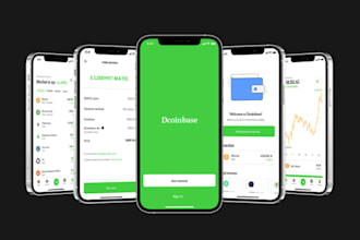develop crypto wallet app, crypto exchange app, token wallet app, fintech app