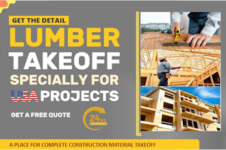 provide wood framing, lumber material takeoff, and cost estimation