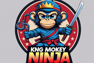 make awesome high quality monkey logo