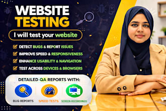 do end to end website testing for performance, usability, UI