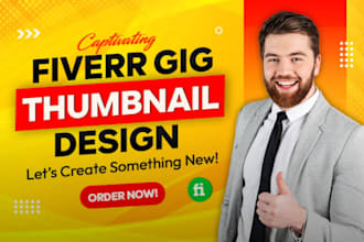 design your fiverr gig image, gig thumbnail, gig cover photo