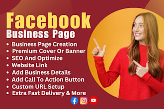 setup and optimize your facebook business page and instagram page