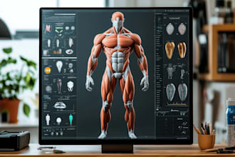 do medical, fitness and scientific illustration for you
