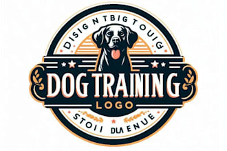 design elegant dog trainer logo