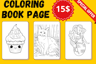 draw coloring book pages for children basic and unique