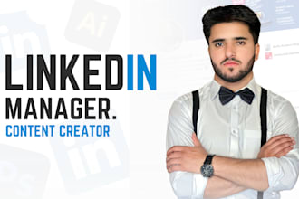 be your linkedin marketing manager and content creator