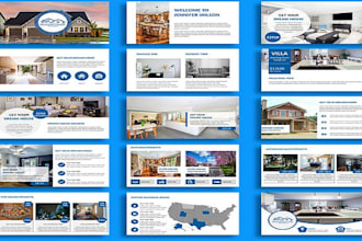 make real estate presentation, property pitch deck for listing, sales, investors