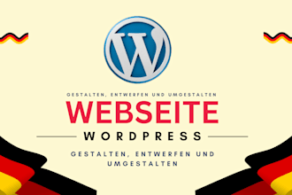 design and redesign modern german wordpress website with SEO