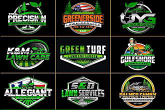 do lawn care, agriculture, irrigation, tree, eco, organic, landscape logo design