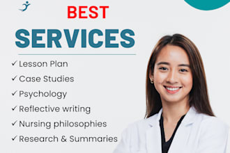 develop lesson plans, reflective writing,  psychology, and capella research