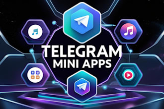 develop telegram mini bot, telegram mini app, telegram mini game, mini web