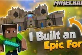 design eye catching minecraft thumbnail and pfp for youtube