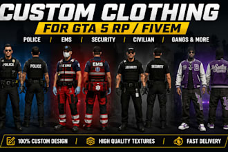 create custom gta 5 and gta rp outfits