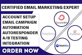 aweber mailwizz newsletter convertkit engagebay sharpspring interspire campaign