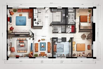 desing a stunning floor plans for your project