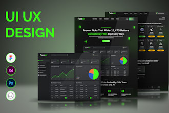 do professional saas design web UI and desktop application UI UX design in figma