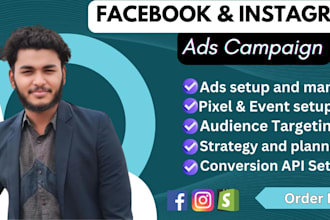 do set up and manage your  facebook ads and instagram ads campaign