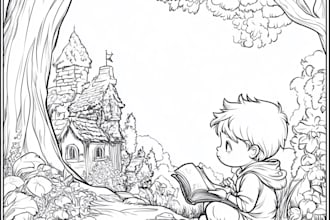 design children book cover, coloring pages