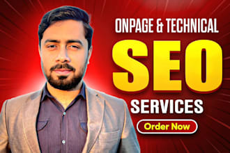 do website onpage SEO technical optimization  monthly off page for top ranking