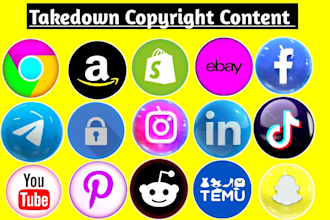 takedown infringing,unauthorized,copyright content on google,fb,ig,yt,x by dmca