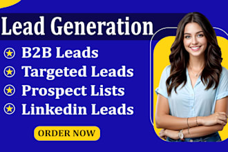 do b2b lead generation, targeted leads, linkedin leads and prospect email lists