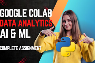 be your data analyst for google colab, matlab, and python data analysis