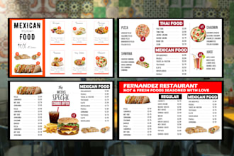 design tv screen menu restaurant menu digital menu board food menu digital menu