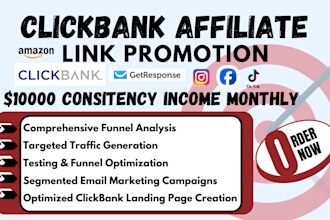 boost clickbank affiliate marketing sales funnel, affiliate link promotion