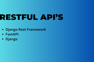 develop restful API with django rest framework and fastapi, using jwt auth 2