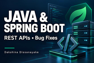 fix java spring boot bugs and build rest API endpoints