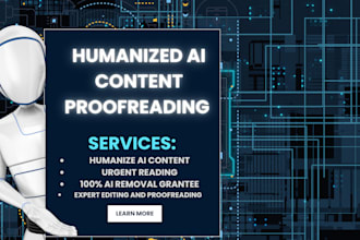 humanize ai content expert editing and rewriting