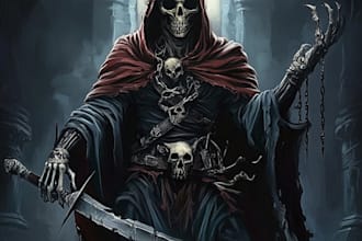 make a awesome fantasy horror character for you