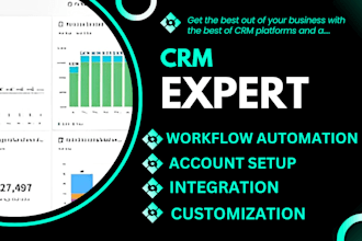 set up CRM automate website for sales, marketing, customization with zoho sites