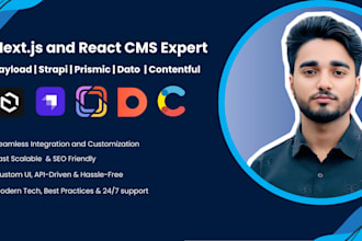 integrate and customize payload, prismic, dato, or strapi cms for your next js