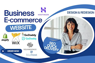 hostinger wix shopify godaddy webshop bluehost online store ecommerce website
