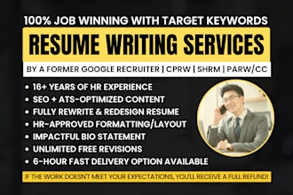provide professional resume writing services, resume and cover letter
