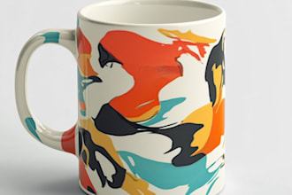 do design unique and creative tshirt bags mugs graphics