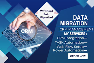 migrate salesforce data, automate workflows, and set up hubspot CRM