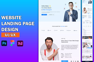 design responsive professional website landing page ui ux figma