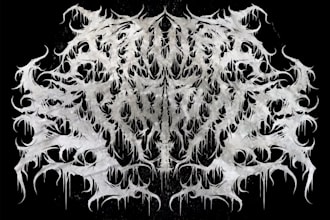 make a blackened crust punk logo
