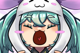draw kawaii cute chibi anime character for you