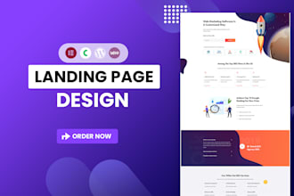 do wordpress landing page, squeeze page for saas, real estate, ecommerce website