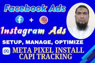 setup and manage facebook ads, instagram ads, meta ads campaign