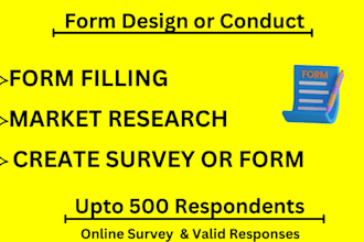 get 500 respondents to fill online survey google forms jotform type form