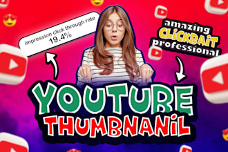 design amazinng and clickbait youtube thumbail