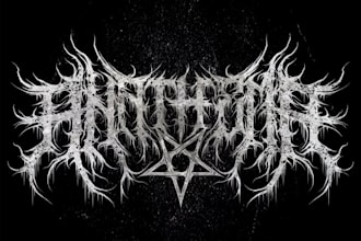 design a crust punk grindcore logo