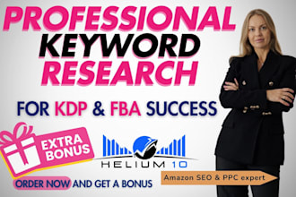 do amazon KDP and fba keywords research, PPC, SEO