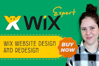 design wix responsive website or redesign website